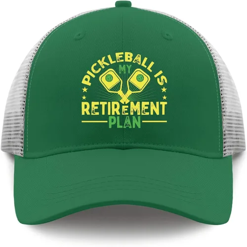 Vista 9 de Baseball Caps Pickleball is Retire Ment Plan Baseball Cap, Vintage Caps for Men