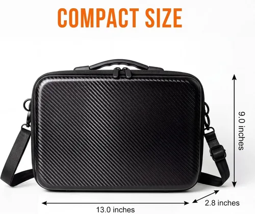 Vista 5 de Estuche de viaje compatible con Akai Professional MPC Sample, funda de transporte de piel EVA rígida con interior de terciopelo suave, protección