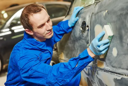 Vista 5 de Anezus Surtido de 90 piezas de papel de lija 400 a 3000 5000 7000 grano húmedo seco fino surtido para lijado automotriz, pintura de automóviles