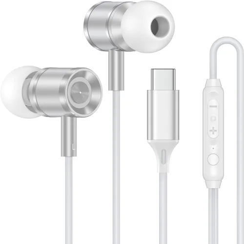 Vista 8 de Auriculares con cable USB C para Samsung Galaxy Negro