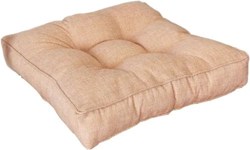 Vista 18 de Cojín cuadrado sólido de 16 pulgadas para silla, estilo tatami, cojín antideslizante y grueso, tapete suave para silla de oficina, cocina, comedor