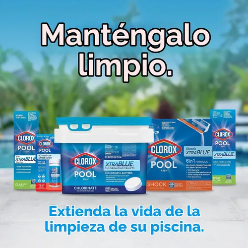 Vista 6 de Clorox® Pool&Spa™ Alguicida para piscina, previene y trata algas de piscina, sin espuma, 1 cuarto de galón (paquete de 1)