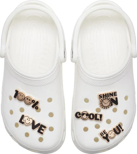 Vista 2 de Crocs Icon Pack Jibbitz Shoe Charms, Smiley