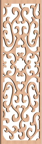 Vista 106 de 9 3/8 pulgadas de ancho x 24 3/8 pulgadas de alto x 1/4 de alto Smithfield paneles de pared de madera con calado, abedul