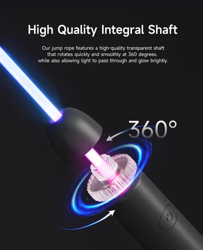 Vista 4 de LED Light Up Jump Rope for Kids and Adult, Adjustable Glowing Skipping Rope for Boys and Girls, Colorful Luminous Jumping Rope for Fitness and