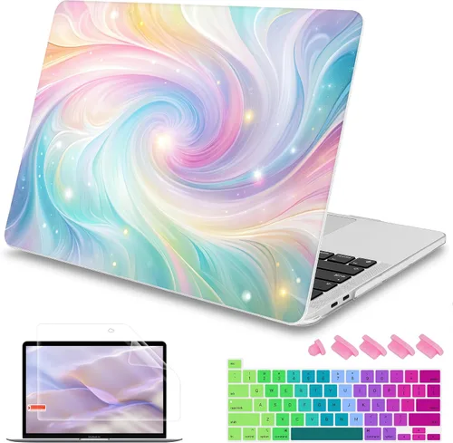 Vista 29 de Mektron Funda para MacBook Pro de 16 Pulgadas A2141 Versión 2019 con Pantalla Liquid Retina/Touch ID, Carcasa Rígida de Plástico con Funda