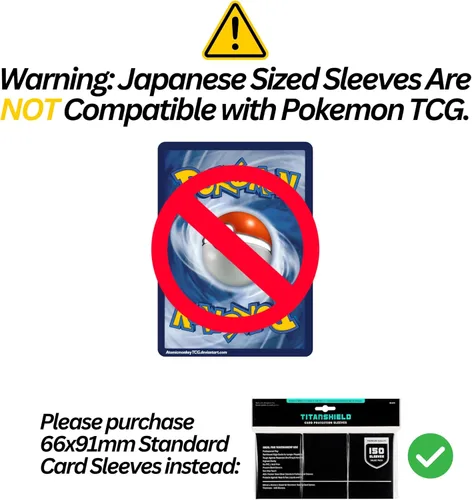 Vista 5 de TitanShield (150 mangas) tamaño pequeño japonés, fundas para tarjetas de comercio para Yu-Gi-Oh, Pelea de cartas Vanguard & More
