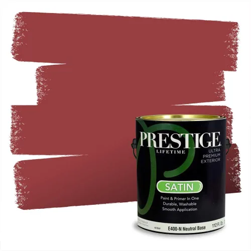 Vista 625 de Prestige Paints Pintura exterior e imprimación en uno, 1 galón, plano, coincidencia comparable de Valspar* Amber Rose*