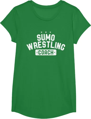 Vista 52 de Camiseta vintage de lucha libre Sumo Entrenador de lucha libre, Negro, S
