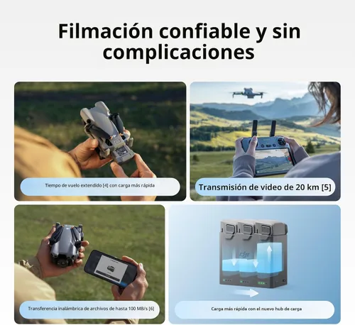 Vista 6 de DJI Mini 5 Pro, dron ultraligero y plegable con cámara, CMOS de 1 pulgada, detección omnidireccional de obstáculos, ActiveTrack 360°, rotación