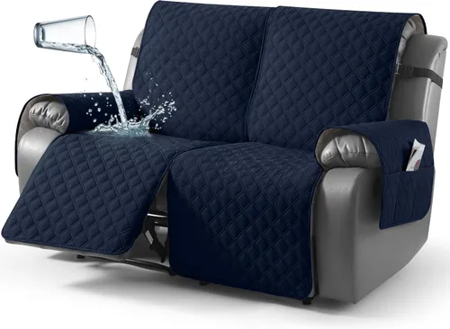 Vista 65 de TAOCOCO - Funda antideslizante para silla reclinable, funda para sofá, funda para silla reclinable pequeña con correas elásticas, protector