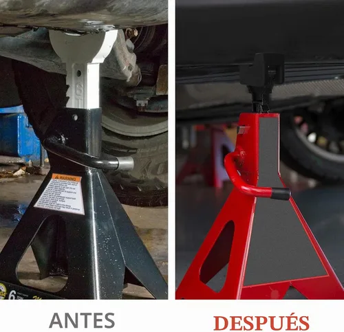 Vista 4 de Seven Sparta 2 almohadillas de soporte de gato adaptadores protectores de Ajuste universal para la mayoría de soportes de 3 toneladas, goma