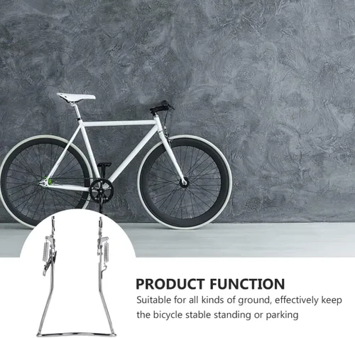 Vista 6 de VANZACK Soporte de bicicleta para bicicleta Kickstand de hierro para reparación de bicicletas de 20/24 pulgadas