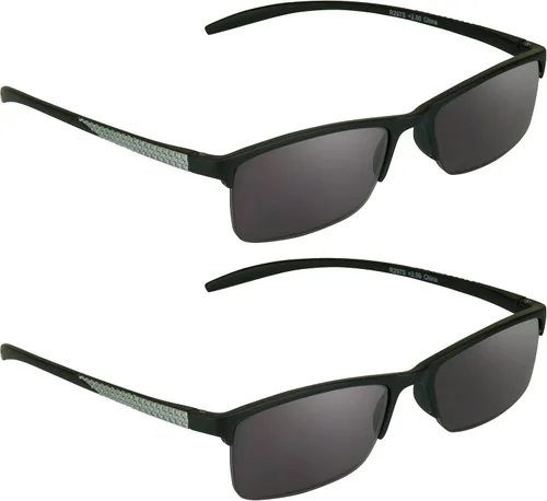 Vista 10 de proSPORT Gafas de lectura tintadas para lectores de gafas de sol semi sin montura cuadrada para hombres y mujeres, no bifocales