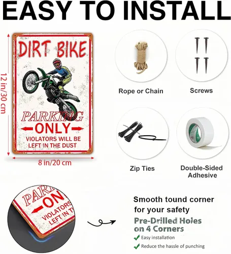 Vista 3 de Divertidos accesorios de motocross para niños, decoración de habitación de niños, motocross para niños, suministros de fiesta de cumpleaños