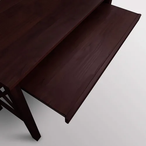 Vista 13 de Casual Home Montego - Escritorio plegable con bandeja extraíble, color espresso