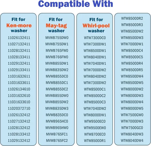 Vista 4 de MVW7232HW0 MVWB835DW3 W10754448 Embrague de arandela apto para May-tag bravos xl MVWB865GC0 MVWB835DW4 MVW7232HW1 MVWB755DW0 MVWB755DW1 MVWB765FF1