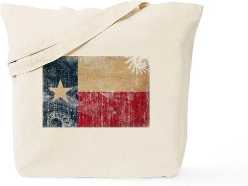 Vista 12 de CafePress Bolsa de mano de la bandera de Texas, bolsa de lona natural, bolsa de compras reutilizable