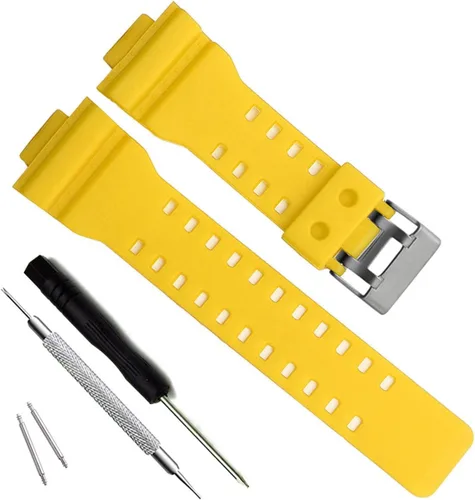 Vista 18 de My Time OliBoPo - Correa de repuesto de resina natural para reloj Casio G-Shock GD120/GA-100/GA-110/GA-100C