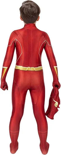 Vista 4 de Disfraz de superhéroe de Halloween para niños, traje de cosplay Zentai, overol para niños