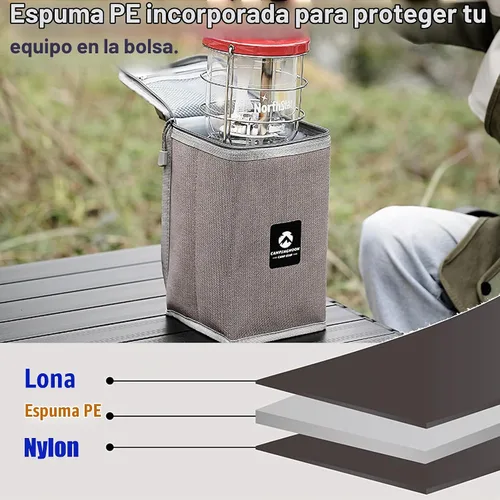 Vista 5 de CAMPINGMOON - Estuche de almacenamiento para farol de camping T-8, T-9