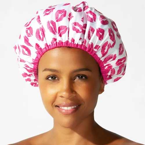 Vista 12 de Betty Dain Gorro de baño y ducha reutilizable, gorro de ducha impermeable de gran tamaño para todas las longitudes de cabello, forro de PEVA