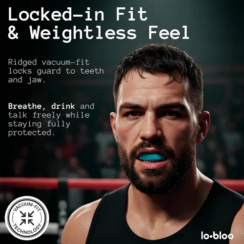 Vista 5 de lobloo® PRO-FIT - Protector bucal deportivo, ultradelgado de 0.039 pulgadas, protección de nivel de dentista, ajuste al vacío de precisión