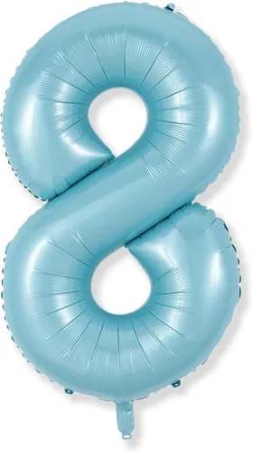 Vista 106 de Globos de Sirena Número 0 de 40 Pulgadas, Juego de Globos de Números Grandes Morado Verde Azulado Arcoíris 0-9, Globos de Números de Papel