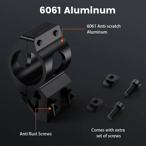 Vista 2 de Soporte para Linterna Soporte de Luz de 45 Grados para Sistemas de Rieles M-Lock