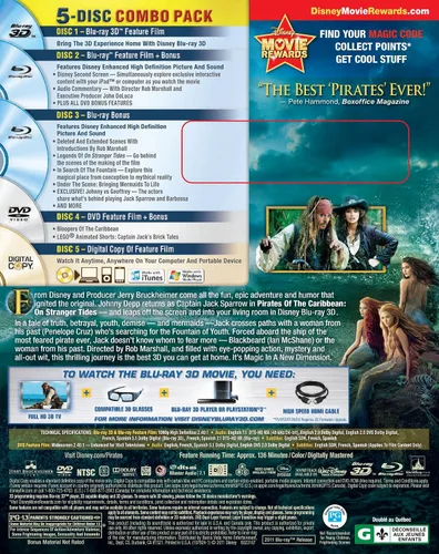 Vista 12 de Pirates of the Caribbean On Stranger Tides Blu-ray