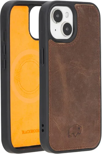 Vista 27 de BLACKBROOK York - Funda de piel de grano completo para iPhone 15 (6.1 pulgadas), color negro, iPhone 15