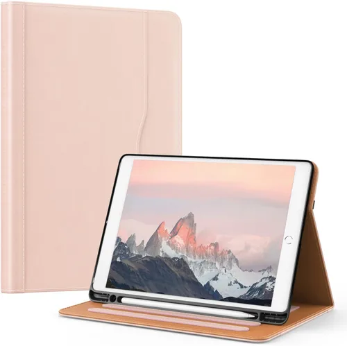 Vista 15 de OKP Funda para iPad de 9ª generación 2021/8ª generación 2020/7ª generación 2019 de 10.2 pulgadas, funda con visión multiángulo, cuero PU con soporte