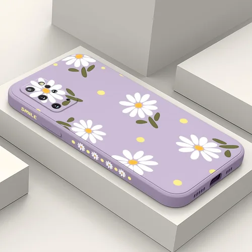 Vista 12 de LEECG para Samsung Galaxy S20 Funda, Diseño Creativo Lateral con Forro de Microfibra de Silicona Suave con Patrón de Flores para Cubierta de negro
