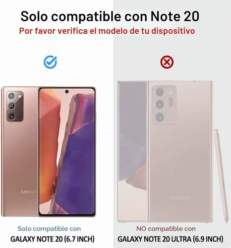 Vista 4 de Lanhiem Funda para Galaxy Note 20, Protector de Pantalla Integrado con Película para Huella Dactilar Funda Impermeable a Prueba de Polvo, Cubierta