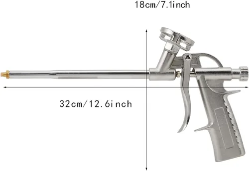 Vista 5 de Uds espuma expandible pistola de pulverización sellador dispensación PU herramienta aplicador aislante gran cosas aplicador de espuma Insulg 3.94 X