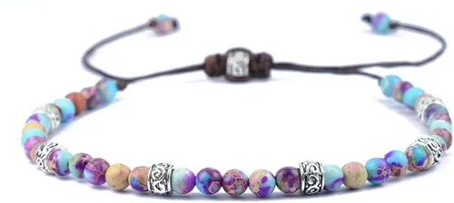 Vista 123 de ZOSOJONA - Pulseras bohemias hechas a mano de piedra natural, que dan vuelta, con cuentas de cristal de turquesa