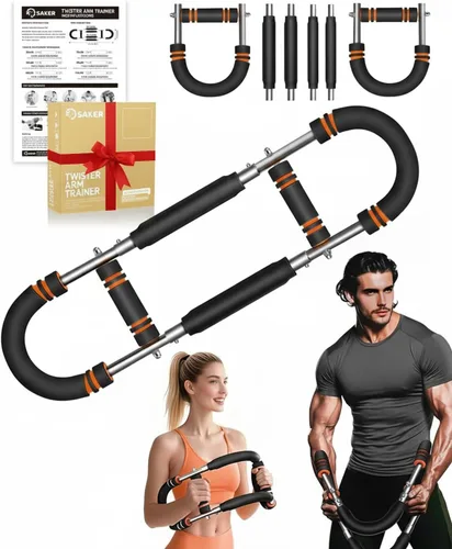 Vista 9 de [Usado] 2026 New Saker PowerTwist Arm Trainer, Adjustable Forearm Strengthener, Arm Exercise and Chest Workout Equipment for Home Gym, for Men