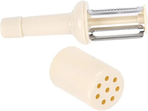 Vista 8 de Pelador de verduras para cocina, peladores de frutas en forma de botella para manzanas, zanahorias y papas, herramienta de pelado de cocina (beige)