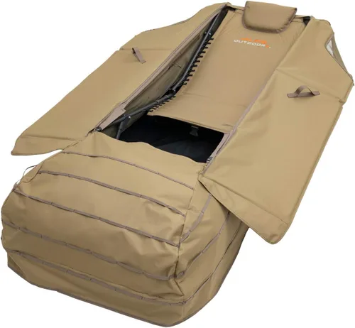Vista 10 de ALPS OutdoorZ Legend Layout Blind - Persiana de caza, diseño de silla de gravedad cero, suelo impermeable, pantalla frontal de malla, puerta trasera