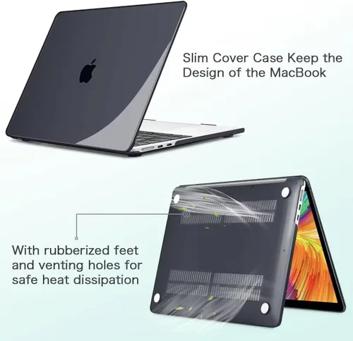 Vista 3 de Funda compatible con MacBook Air de 11 pulgadas A1465 A1370, carcasa rígida de plástico, cubierta de teclado y protector de pantalla y adaptador USB