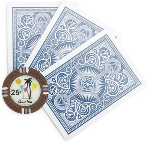 Vista 3 de Claysmith Gaming Desert Heat Poker Chip - Compuesto de arcilla pesada de 0.48 oz, paquete de 50