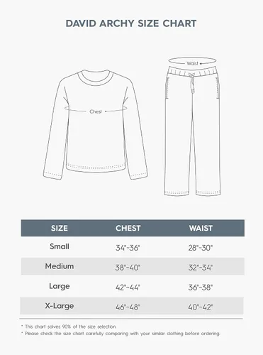 Vista 5 de Conjunto de pijama de algodón para hombre con rayas jaspeadas