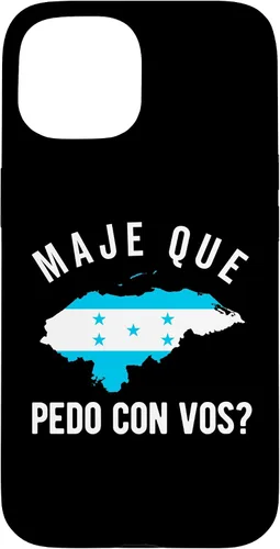 Vista 6 de Funda para iPhone 16 Bandera de Honduras Catracho Camiseta hondureña Maje Que Pedo?
