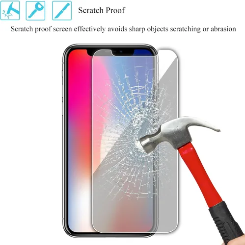 Vista 4 de Ailun Protector de pantalla de privacidad para iPhone 11 Pro/iPhone Xs/iPhone X [5.8 pulgadas], paquete de 2 fundas antiespía y protección privada