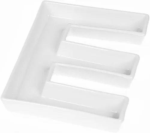 Vista 22 de Coffeezone - Plato de cerámica para dulces y nueces, decoración para bodas y fiestas, Blanco