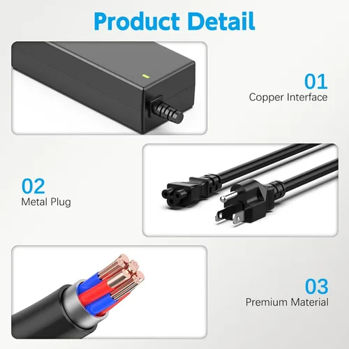 Vista 6 de Cargador para portátil de 45 W, 20 V, 2.25 A, compatible con Lenovo Ideapad 100 110 110s 120s 310 320 320s 330 330s 510 510s 710s; Yoga 710 11 14