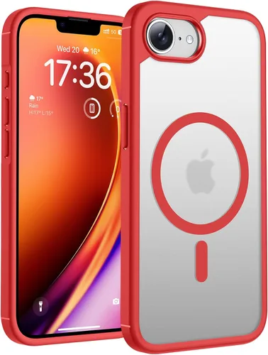 Vista 114 de TOCOL Funda para iPhone 11, compatible con Magsafe, protección completa de cámara, imanes integrados, protección contra caídas, funda translúcida