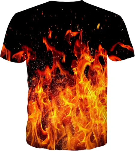 Vista 6 de RAISEVERN Camisetas de verano unisex con cuello redondo y manga corta con estampado gráfico divertido