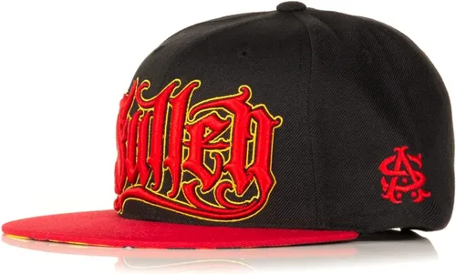 Vista 2 de Sullen Lobo Tattoo Lifestyle Graphic El Snapback Sombrero Ajustable Negro, Negro