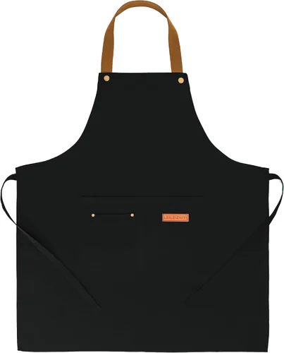Vista 8 de 3Pack Chef Apron, Waterproof Apron, Adjustable Apron with 2 Pockets for Men Women, Apron for Cooking Baking Restaurant Negro